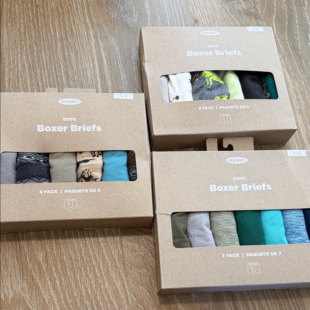 Old Navy Boys Boxer Briefs Multi-Color Packs